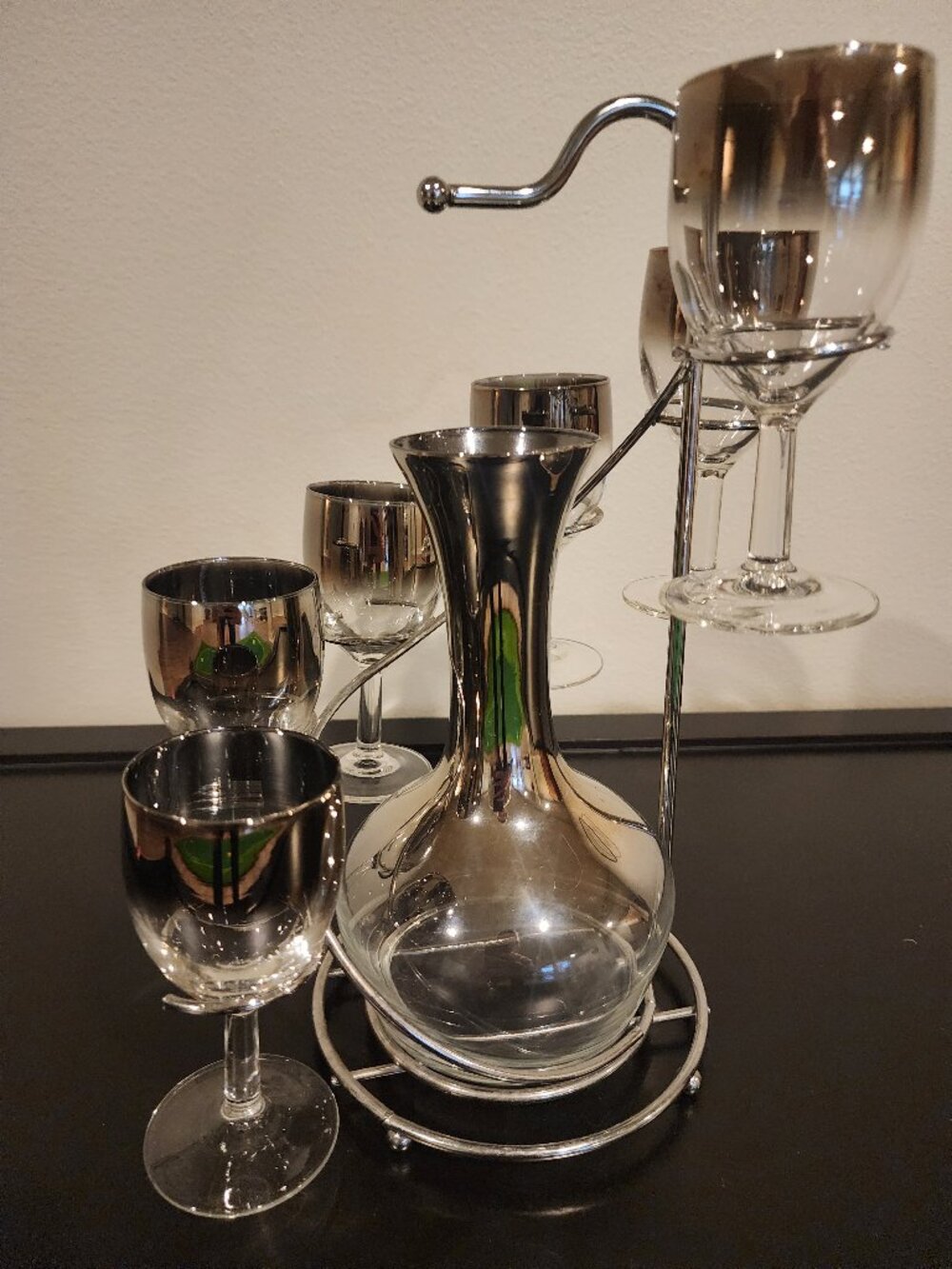 Vintage Wine Glass and Decanter set